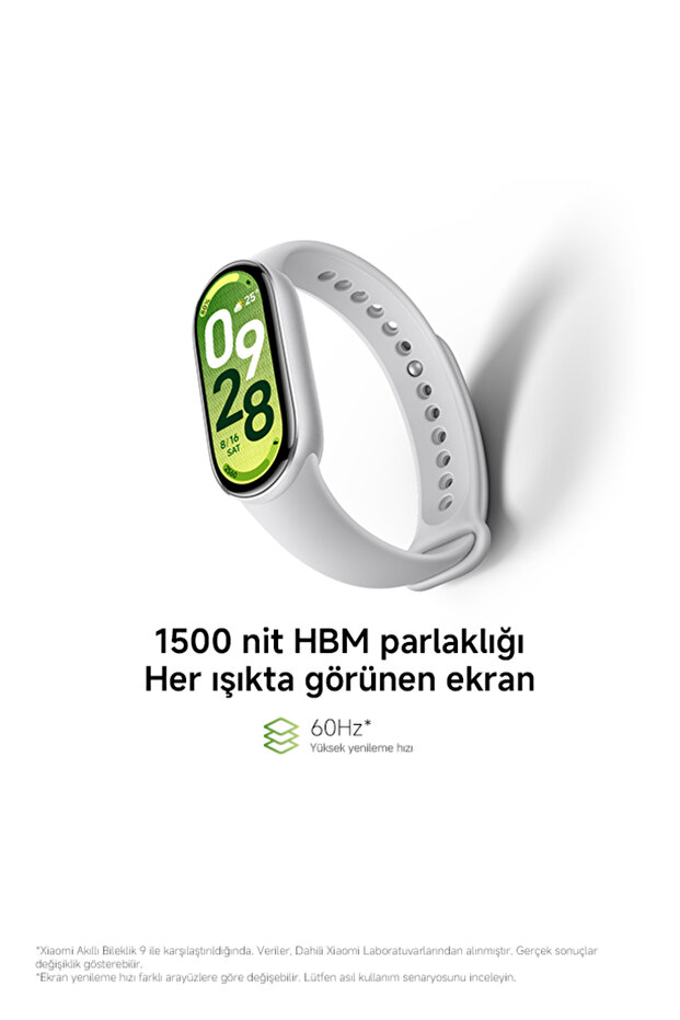 Smart Band 10 - Gümüş Akıllı Bileklik (Xiaomi Türkiye Garantili) - 6