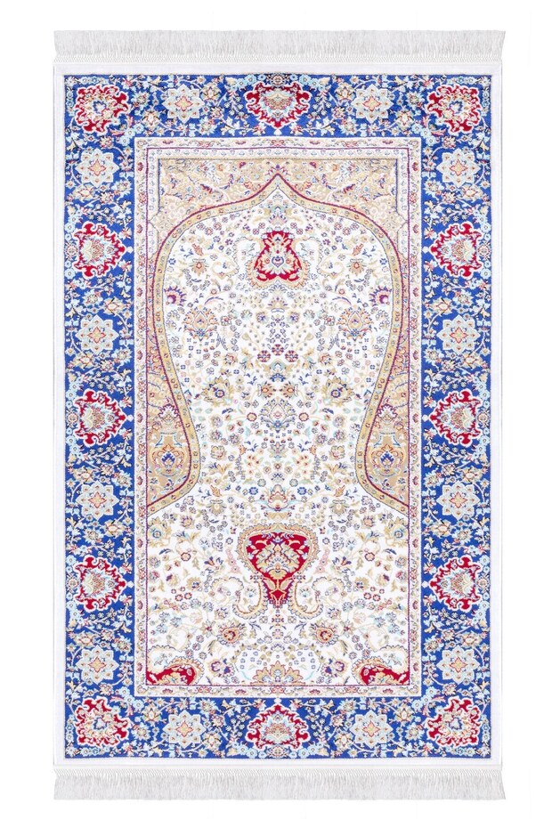 Natural Silk Look Premium Quality Special Woven Prayer Rug