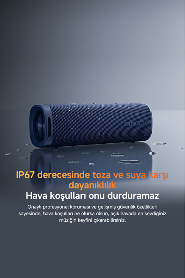 Sound Outdoor 30W IP67 Taşınabilir Bluetooth Hoparlör Siyah (Xiaomi Türkiye Garantili) - 8