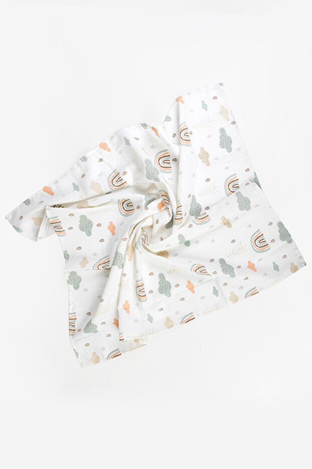100% Organic Cotton Newborn Muslin Blanket 75X80 cm
