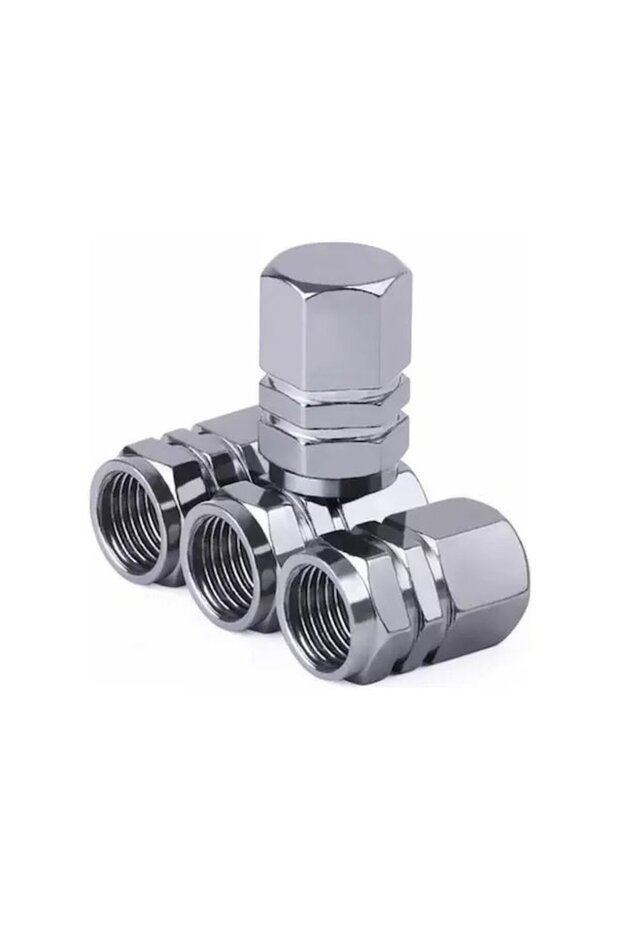 Aluminum Hexagonal Valve Cover Silver / Chrome