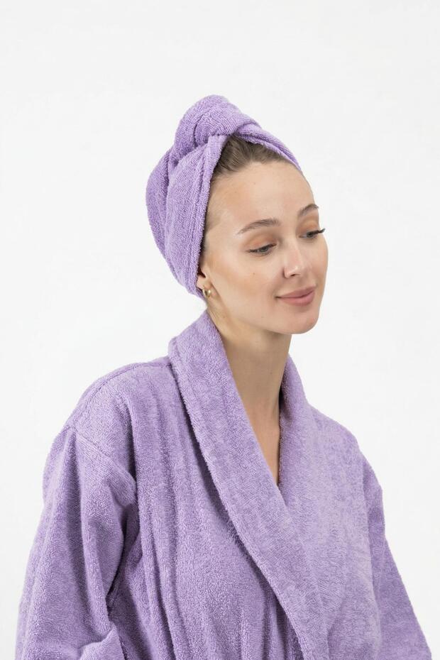 قبعة تجفيف الشعر من القطن بنسبة 100% بأزرار من CottonVerse