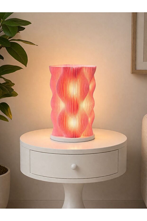 WAVY LAMP عاكس الضوء الزخرفي الفاخر - مصباح ليلي بتصميم عصري، إضاءة محيطية