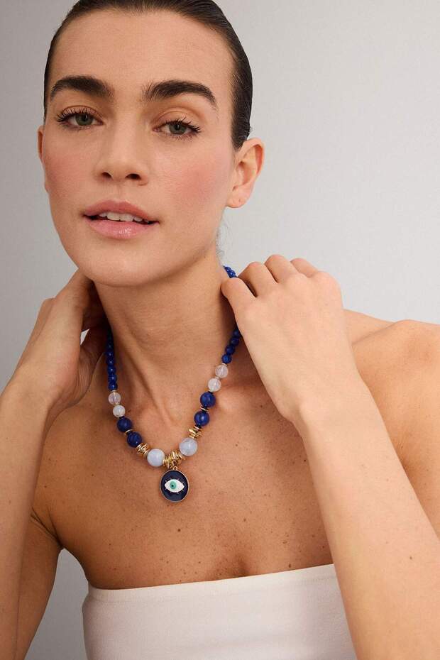 Women's Necklace H1337Axns