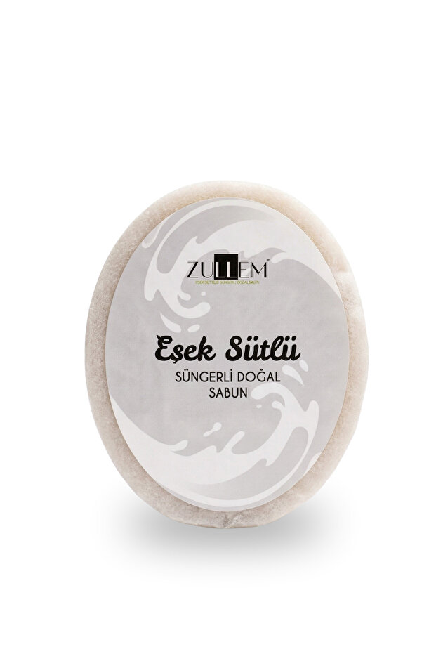 - Donkey Milk Natural Soap with Sponge 150 Gr