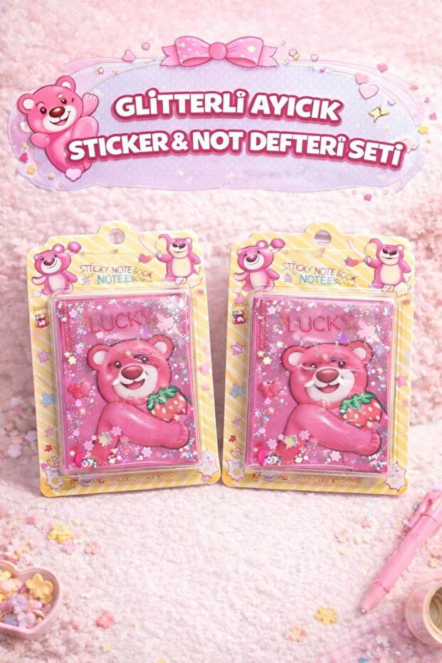 Cute Panda Teddy Bear Sticker Notebook Juicy Cover (1Pc)