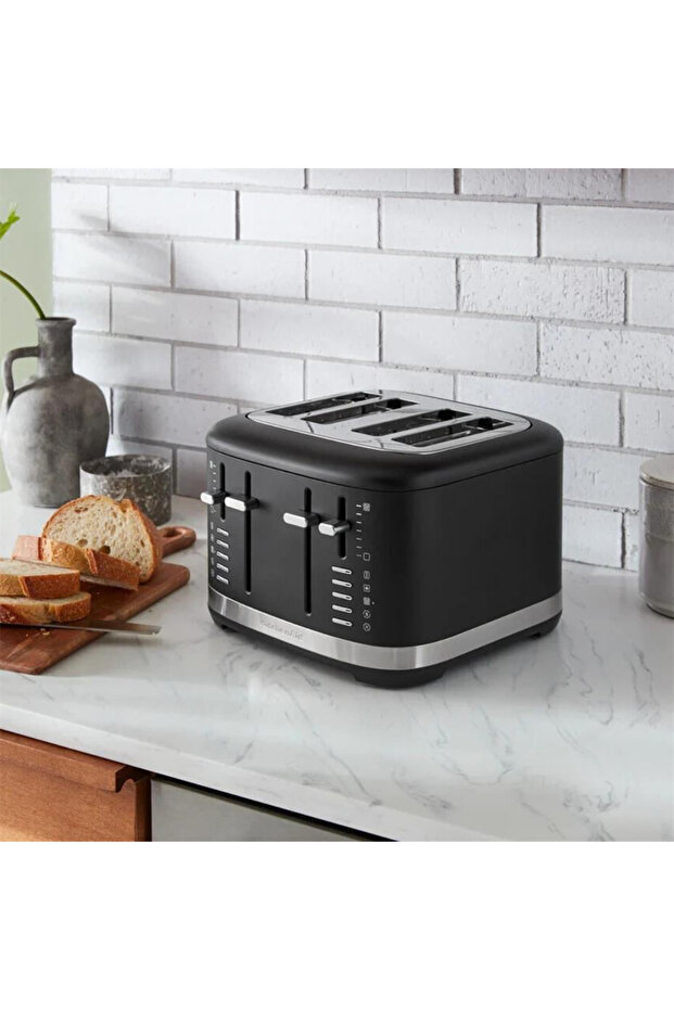 4-Slice Toaster with Manual Controls Black 5Kmt4109 - 6