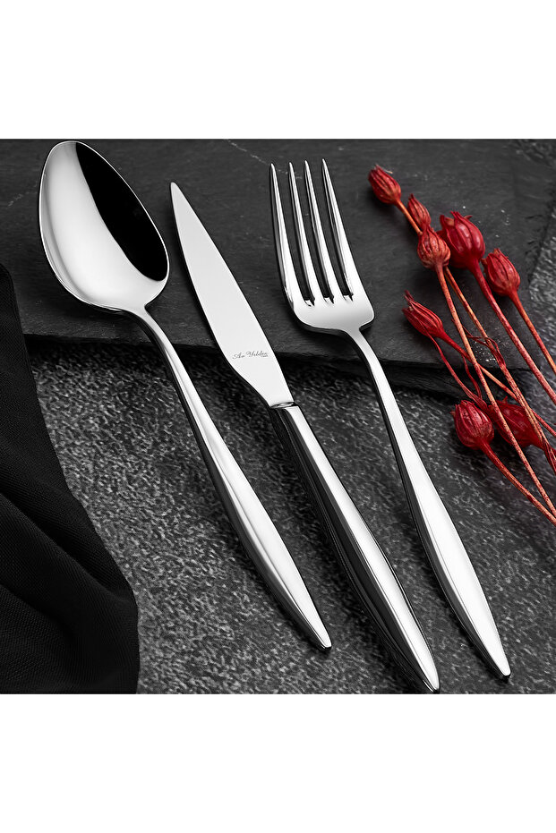 Elegant S 89 Piece Cutlery Set for 12 People