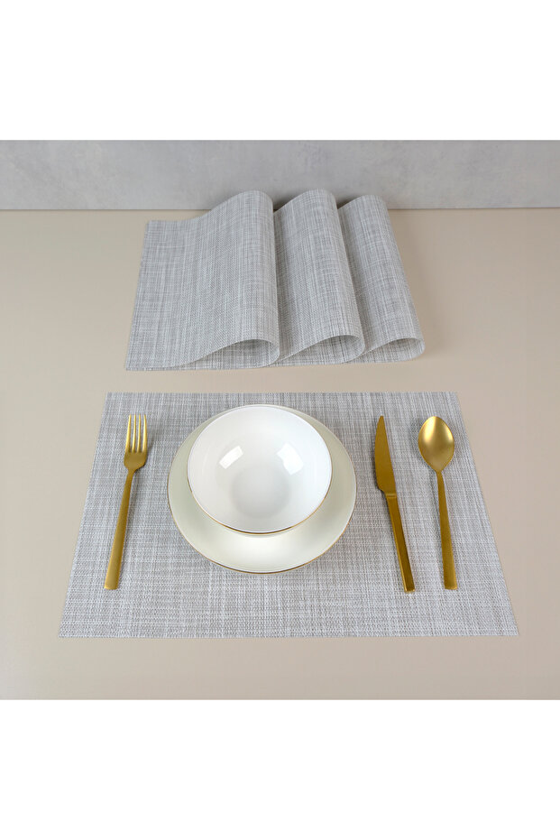 Light Grey 4 Piece American Service Set 30X45 cm