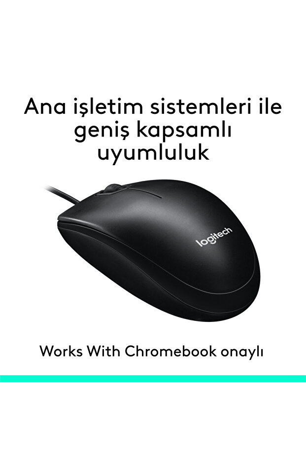 M90 USB Optical Wired Mouse - Black 910- 001793 - 6