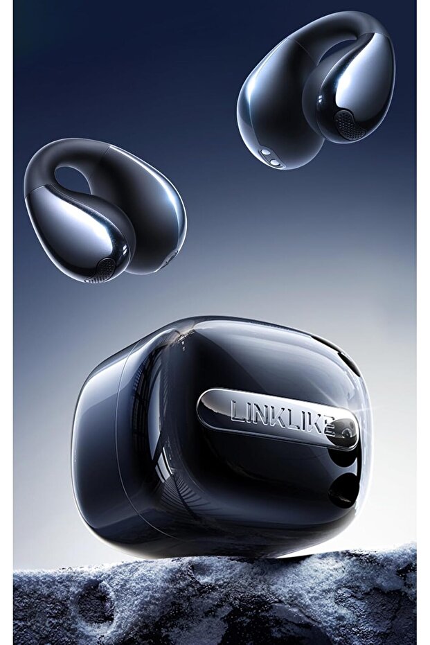 2026 Open-Ear Clip Earbuds, RingStar Air, Bluetooth, Hi-Res, Comfort ,AI Calls, 40H Battery, Black