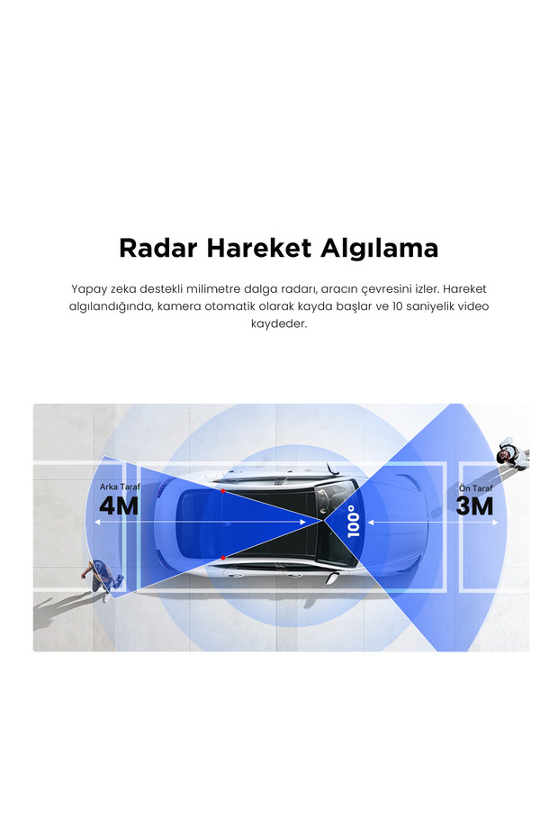 N5 Dual Araç Içi Kamera Radar Modülü Kablolu kit - 2