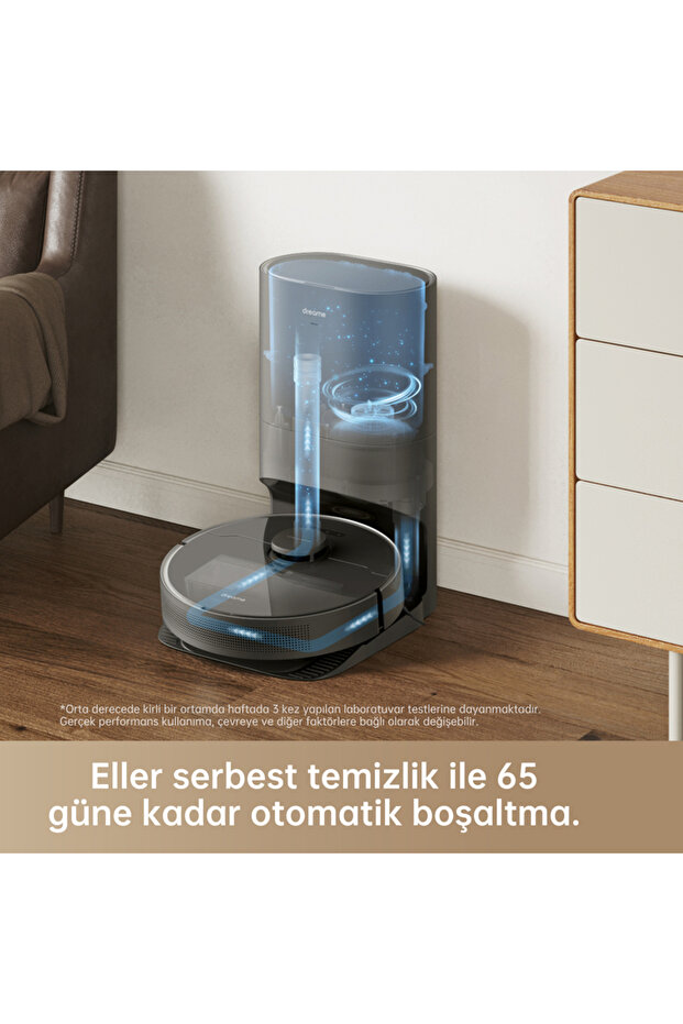 D10s Plus Robot Süpürge Siyah, 5.000Pa Emiş Gücü - 3