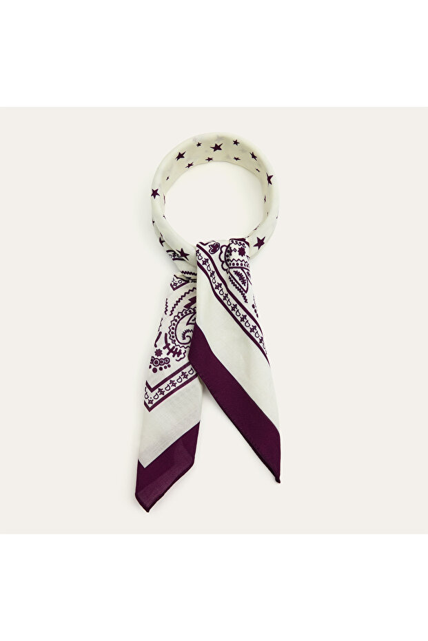 Women's Plum Patterned Scarf