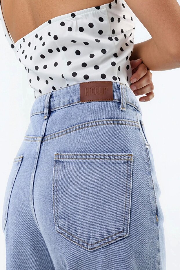 Weit geschnittene Raw-Denim-Hose - 3