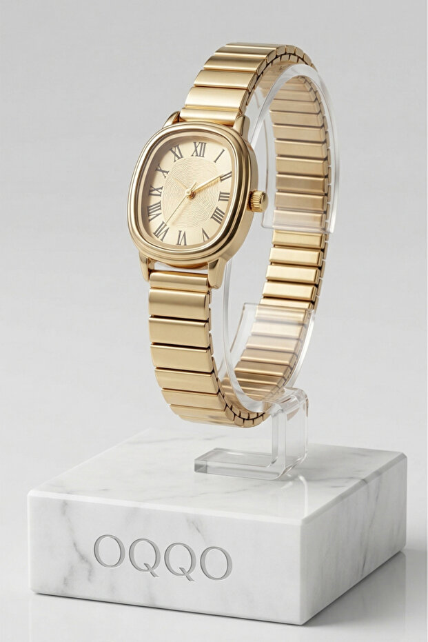 Lilith Roman Numeral Full Gold Cord Women's Wristwatch