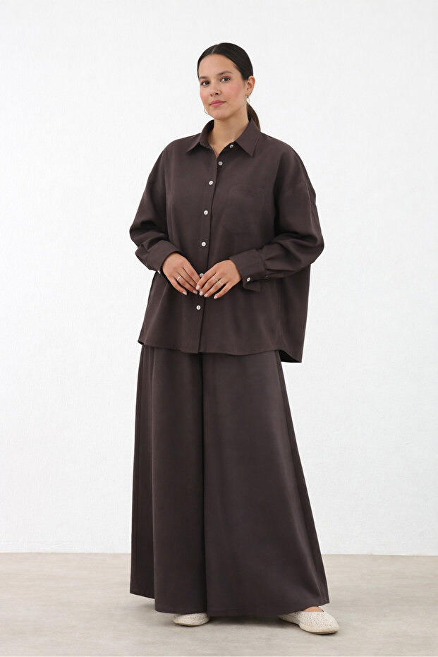 Fresh Trouser Suit Bitter Brown
