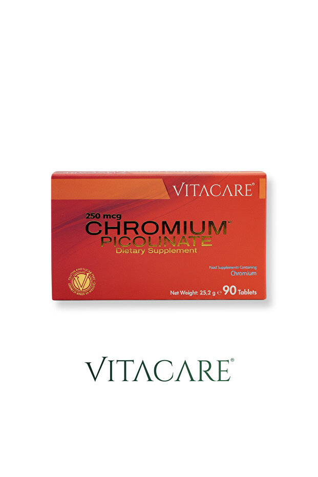 Chromium Picolinate 200 Mcg 90 Tablets, Chromium Supplement, Metabolism & Sugar Balance Support