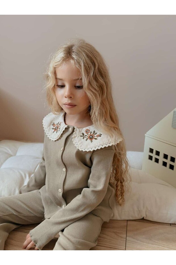Mira Girl's Embroidered Camisole Set