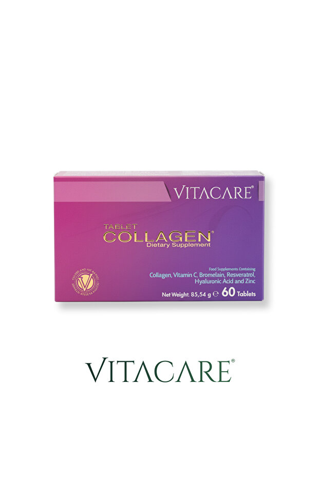 Collagen Tablets Tip1 Tip3 Resveratrol Bromelain Biotin - 60 Tablets | Nutritional Supplement