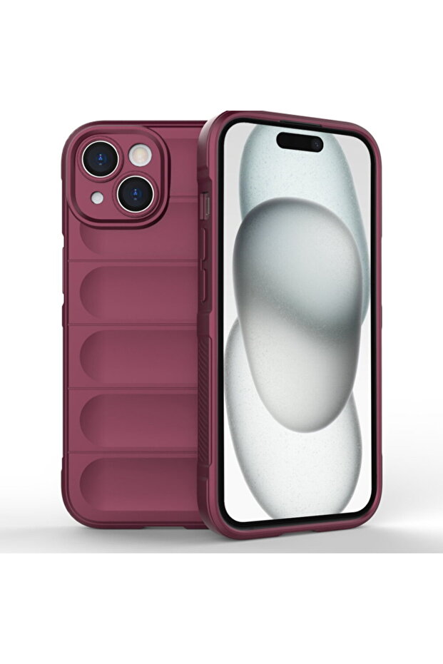 iPhone 15 Plus Case - Magic Shield - Bordeaux - 1