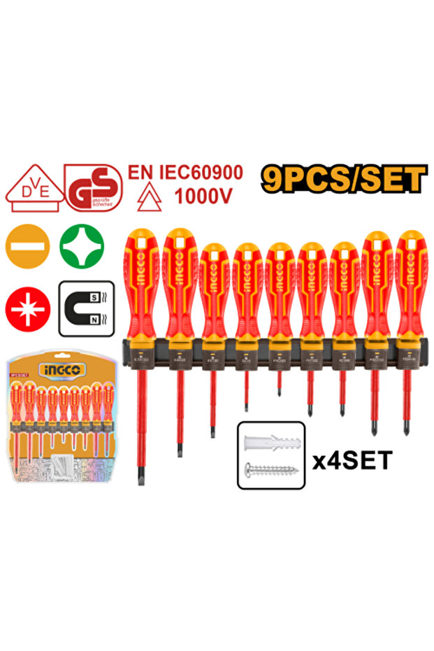 9 PCS Insulated Screwdriver Set