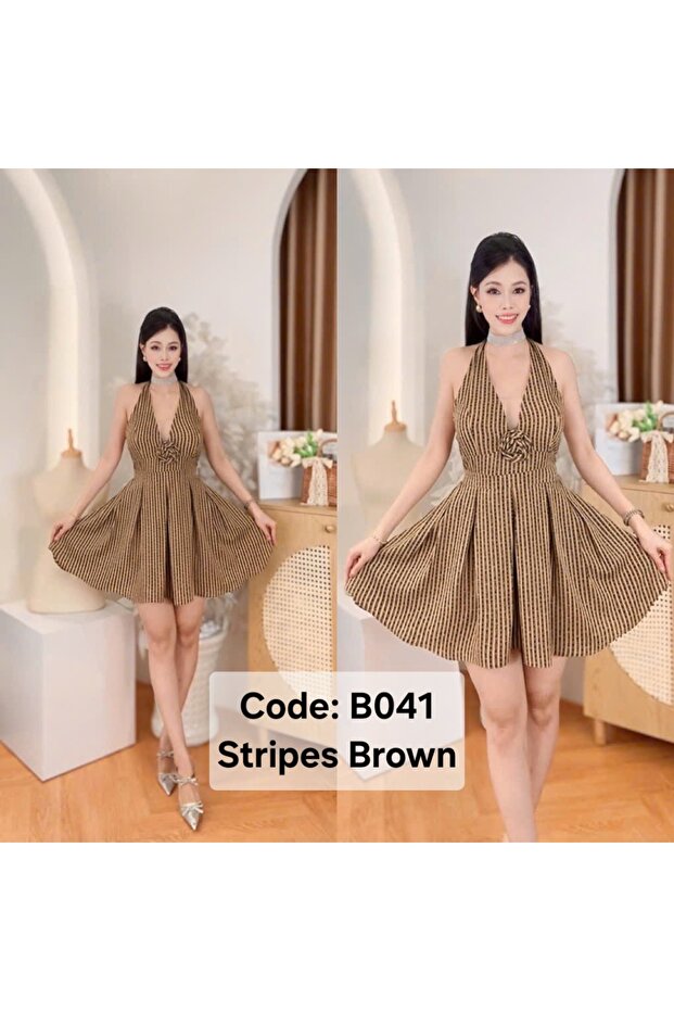 Haltered Mini Dress - 1