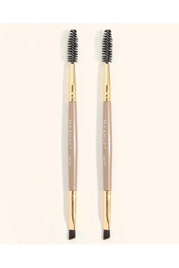 2 Pcs Duo Eye Brow Brush, Eyelash Combo Eyebrow Brush, Angles Eyebrow Brush, Defining Eyebrow