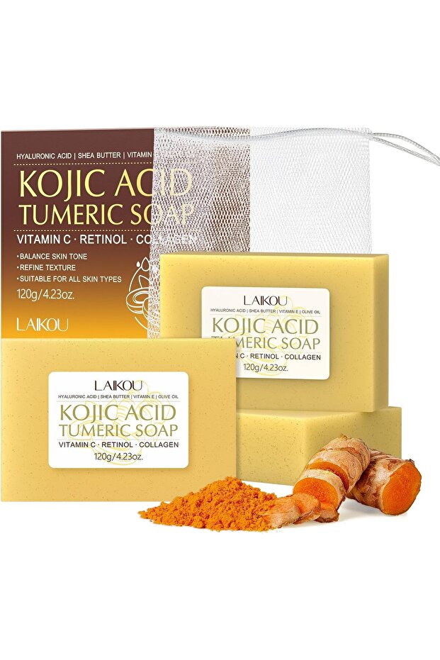 Turmeric Kojic Acid Soap, Pack of 3