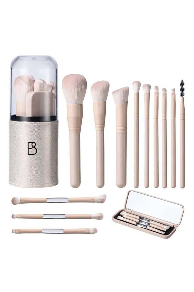 11 Pcs Makeup Brushes Travel Set