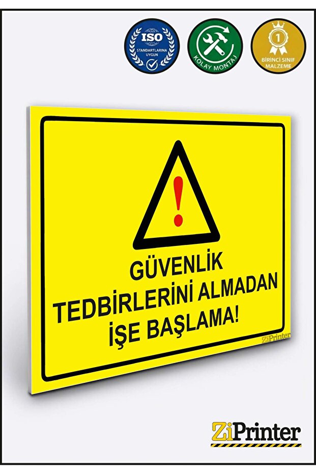 Start Your Business Without Taking Any Safety Measures! Isg Warning Sign Dekota 25X35 cm