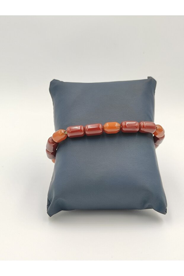 Amber Stone Combined Cord Braided Bracelet