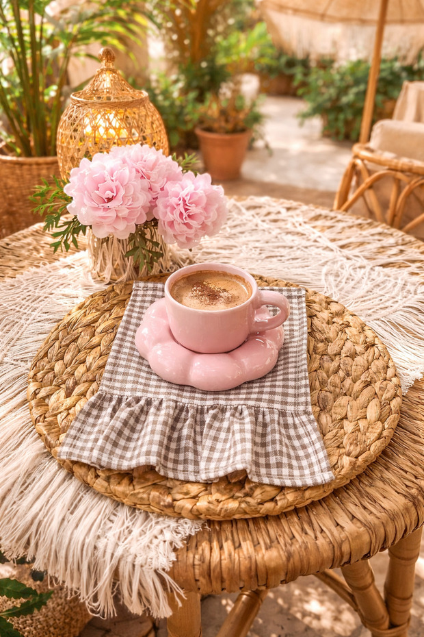Coffee Side Presentation Napkin & Cocktail Napkin & Coaster & Presentation Holder (1 Piece)
