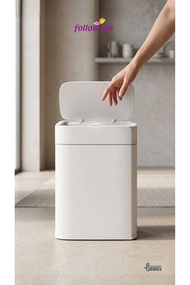 Hareket Sensörlü Çöp Kovası - 22 Litre - 4