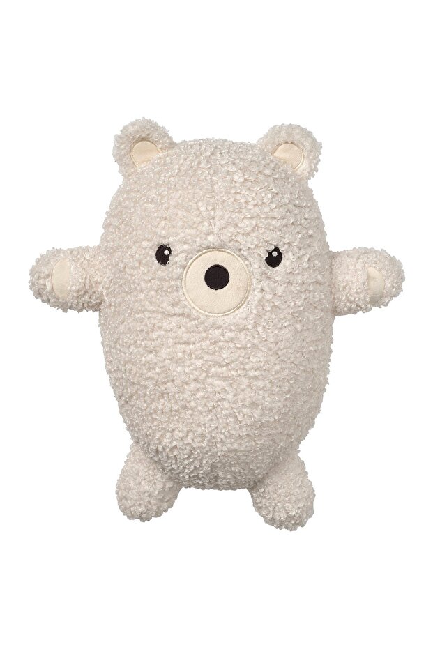GREJSIMOJS Soft toy, bear/off-white, 38 cm