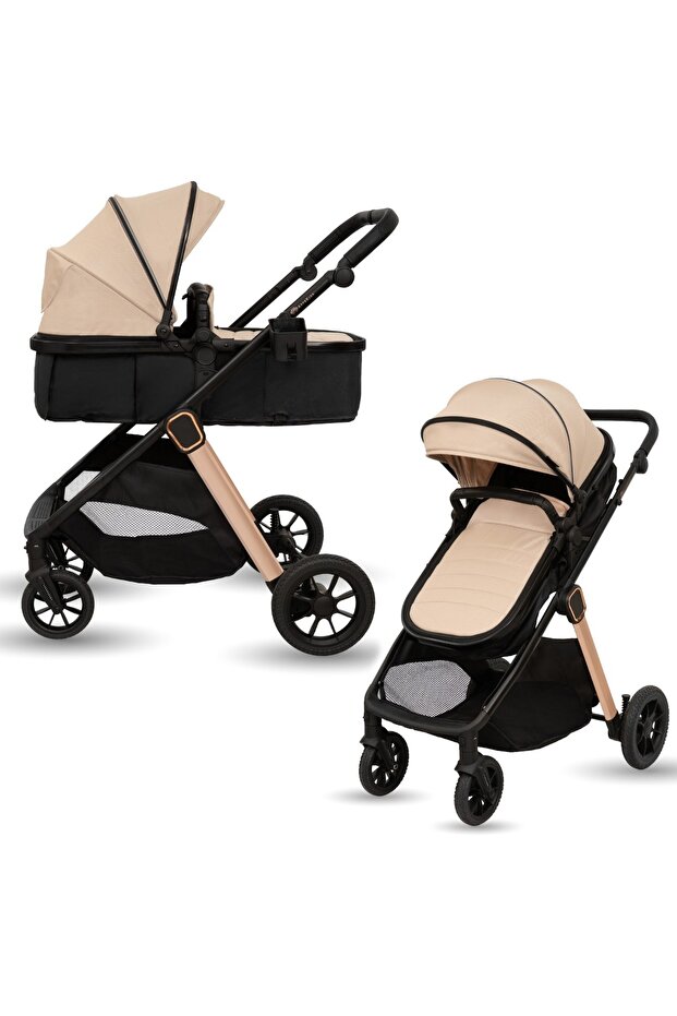 Carucior Transformabil 2In1, Elite - Sand - 1