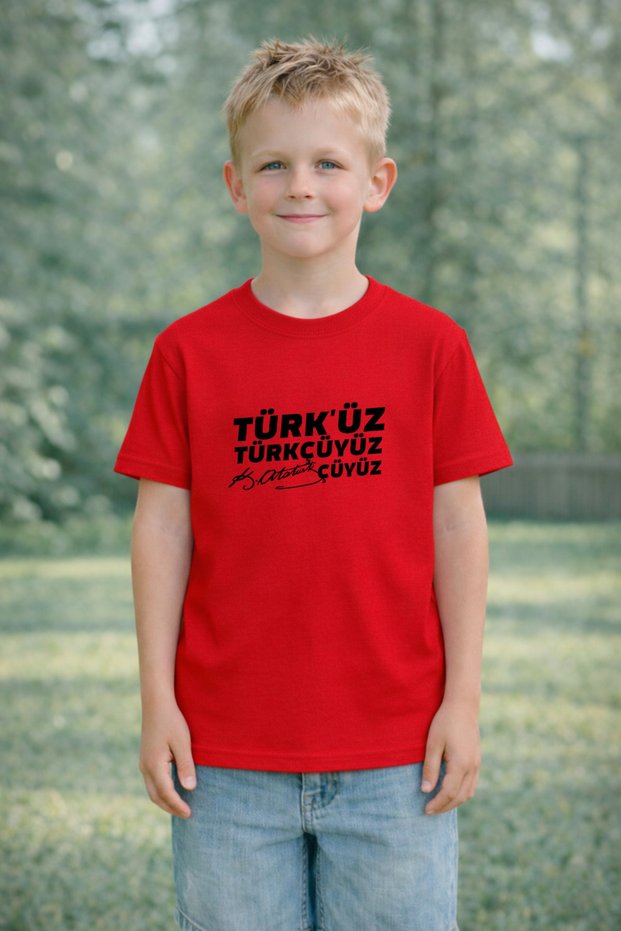 23 April Children's T-Shirt Unisex (Girls - Boys) 100% Cotton Printed Comfortable Fit Daily Eid T-Shirt