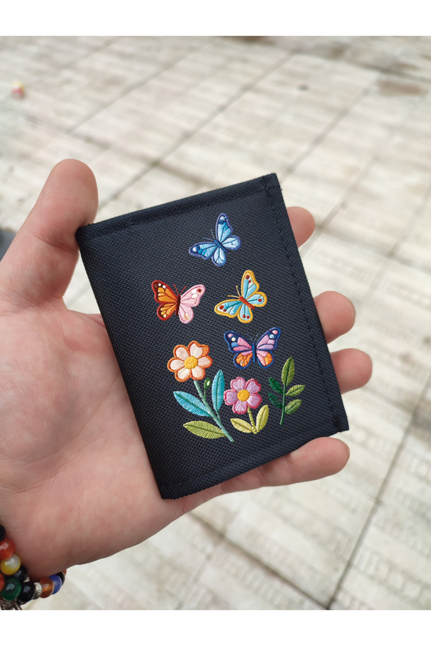 Sports Wallet, Unisex Wallet with Velcro, Zipper, Keychain, Coin Compartment, Fabric Wallet