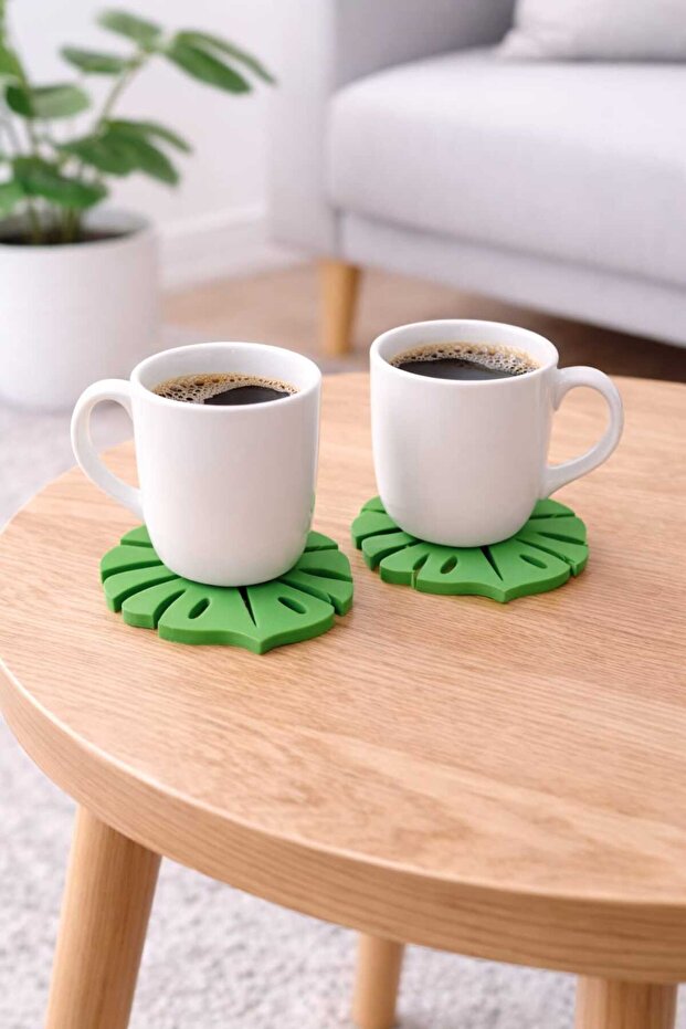 3D Printing Mostera Leaf Coaster Set - 3