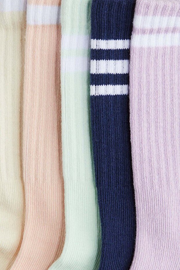 5-pack ribbed socks - 3