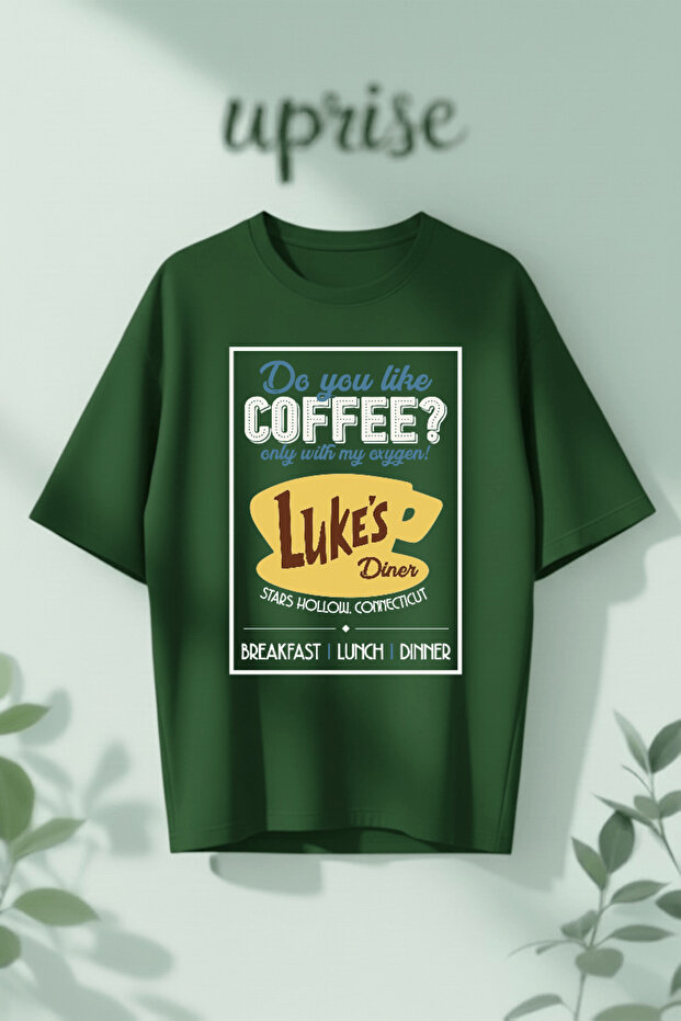 Gilmore Girls Lukes Diner Printed Cotton Oversize T-Shirt