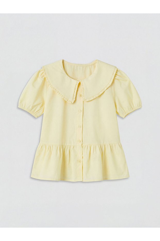 Trendlucky Farkıyla Bebe Collar Girls' Peplum Shirt