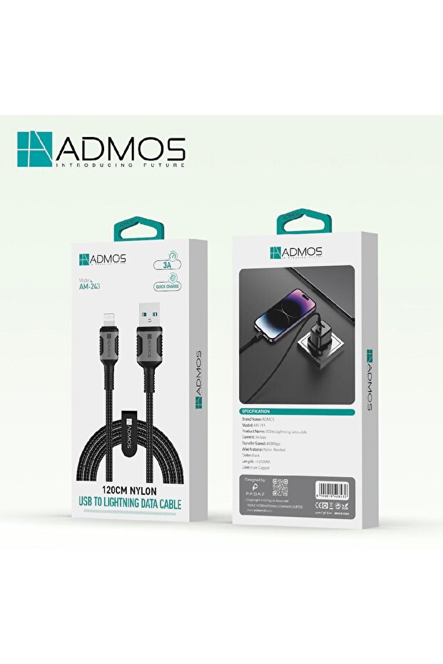 كابل بيانات USB إلى Lightning طراز AM-243