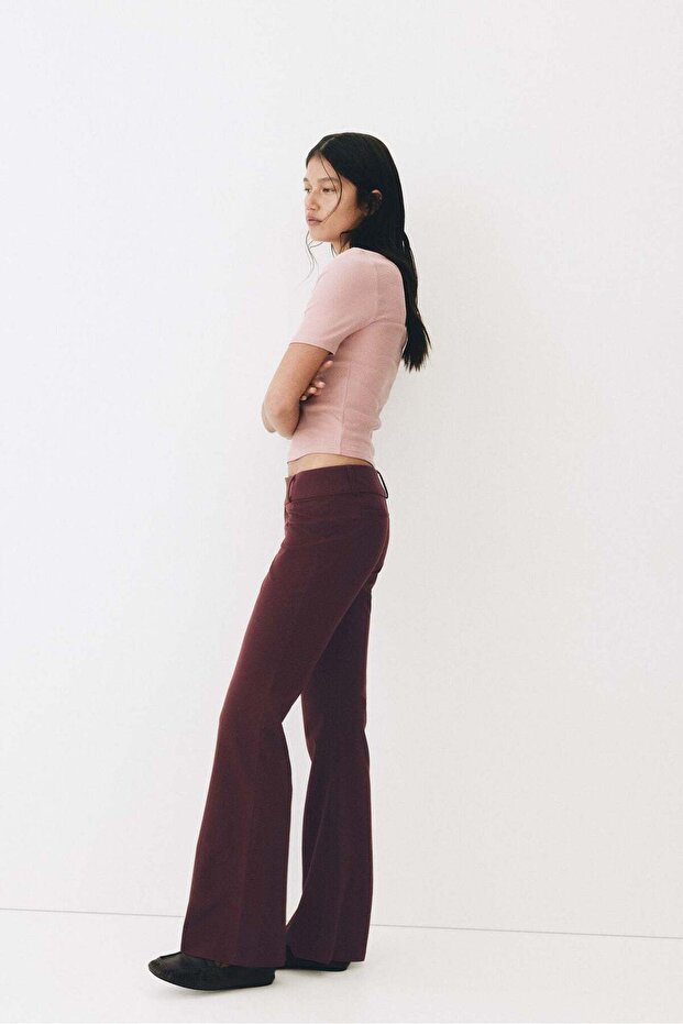 Flared tailored trousers - 1