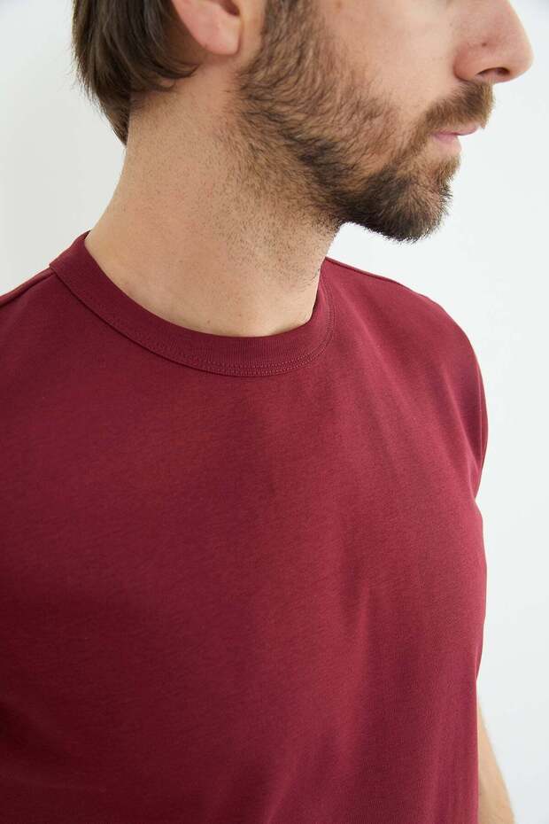 Μπλουζάκι Basic Crew Neck Ribbed - 5