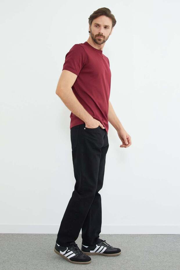 Μπλουζάκι Basic Crew Neck Ribbed - 4