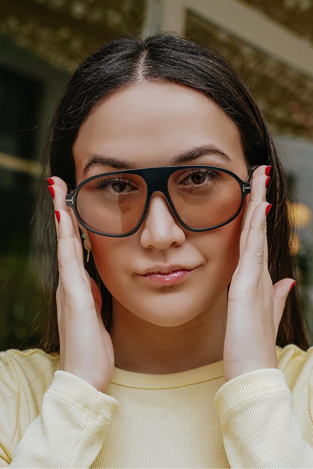 Tf Black Frame Nude Glass Sunglasses