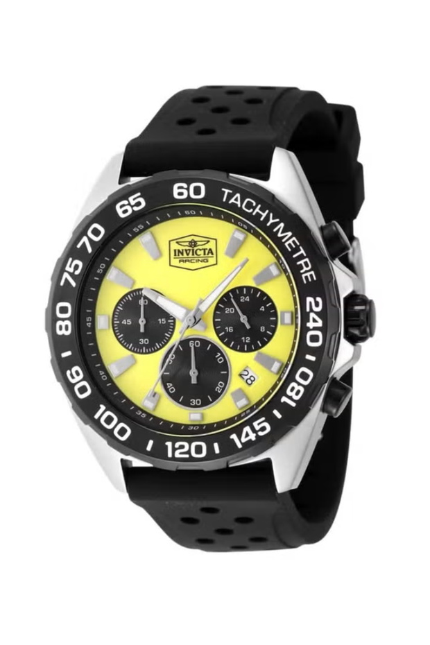 Men's Analog Quartz Watch with Silicone Strap 47770 || 43MM