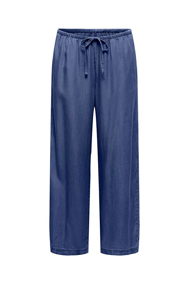 Onlcharıs Lıfe Pull up Tıe Dark Blue Women's Trousers 15363959