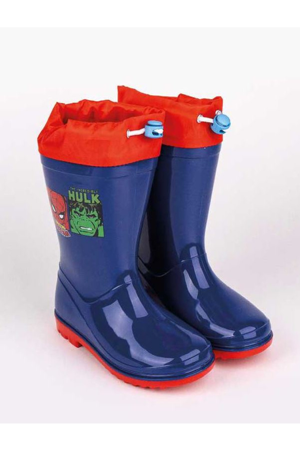 Laced Rubber Boots, - 5